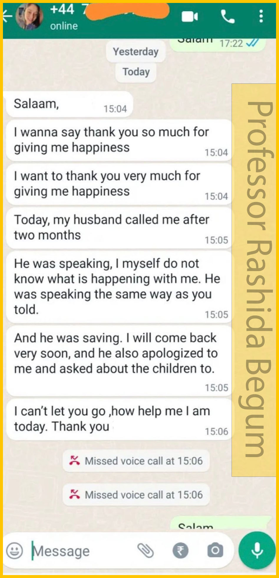 Muslim Lady Astrologer Prof. Rashida Begum